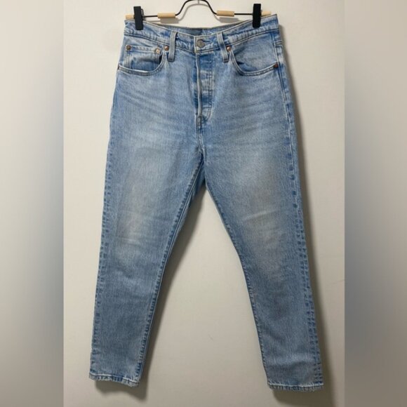 Levi’s 501 Skinny Jeans Light Blue Size 28x28 — Women’s - Picture 3 of 11